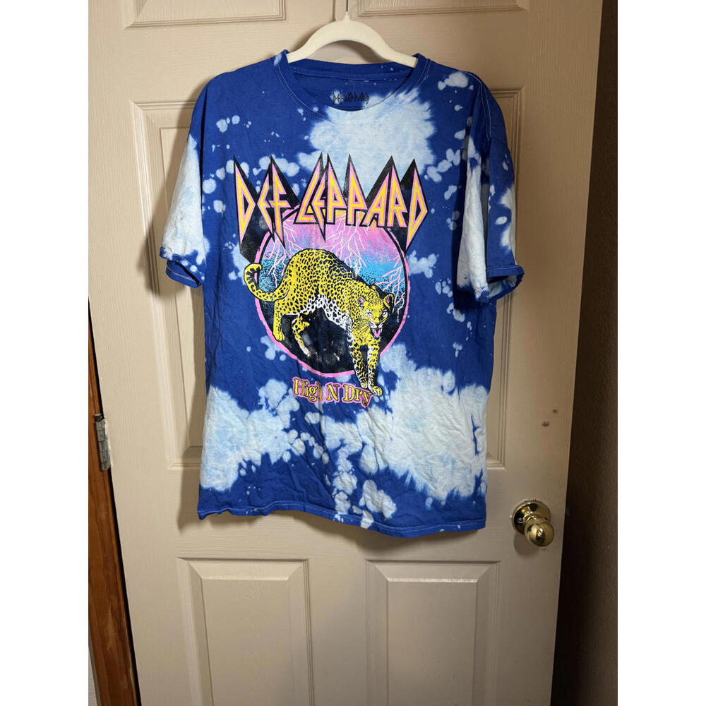 Def Leppard Tie-Dye Graphic T-Shirt Medium